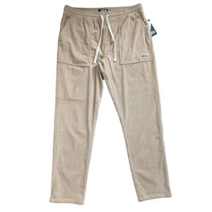 DR Essentials Taupe Tan Corduroy Straight Leg Ribbed Pants NWT Size XL